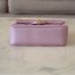CHANEL 21K Iridescent Pink Caviar My Perfect Square Mini Flap Bag Gold Hardware