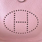 HERMES Mini Evelyne TPM 16 Amazone Rose Sakura Clemence Palladium Hardware W Stamp