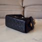 CHANEL 25 Mini Black Caviar Microchipped Bag Gold Hardware
