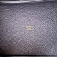 HERMES Picotin Lock 18 Caban Dark Blue Black Taurillion Clemence Gold Hardware K Stamp