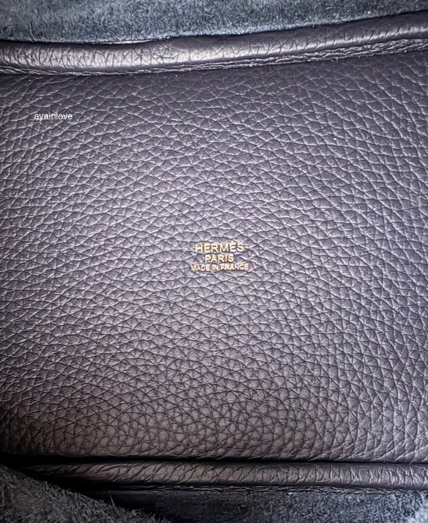 HERMES Picotin Lock 18 Caban Dark Blue Black Taurillion Clemence Gold Hardware K Stamp
