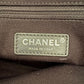 CHANEL Midnight Navy Blue Canvas Small Medium Deauville Microchipped Tote Bag Silver Hardware