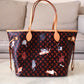 LOUIS VUITTON LV Limited Edition Grace Coddington Catogram Canvas Neverfull MM
