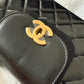 CHANEL Black Calfskin Mini Kelly 19cm Shopping Bag Gold Hardware
