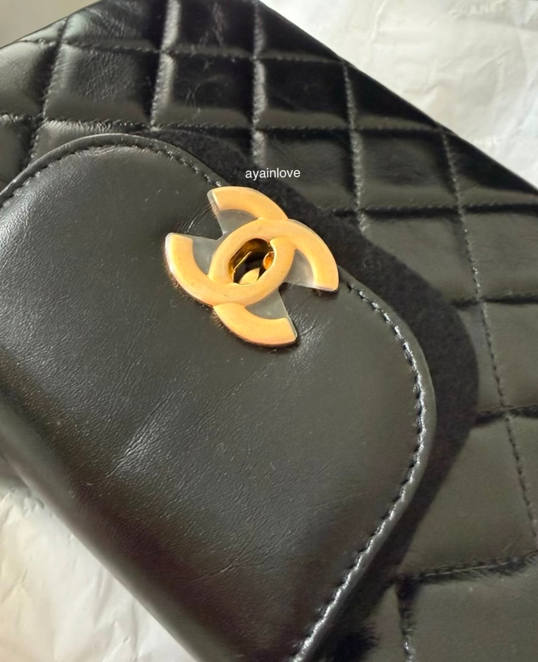 CHANEL Black Calfskin Mini Kelly 19cm Shopping Bag Gold Hardware