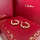 CARTIER Clash 18KT Rose Gold Hoop Earrings Small Model