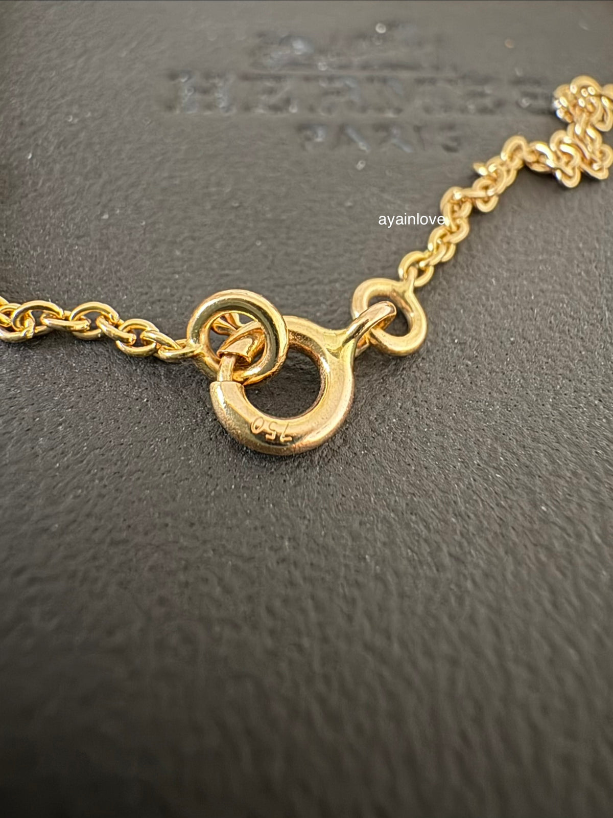 HERMES Amulettes Constance Pendant 18KT Rose Gold and Diamonds Necklace