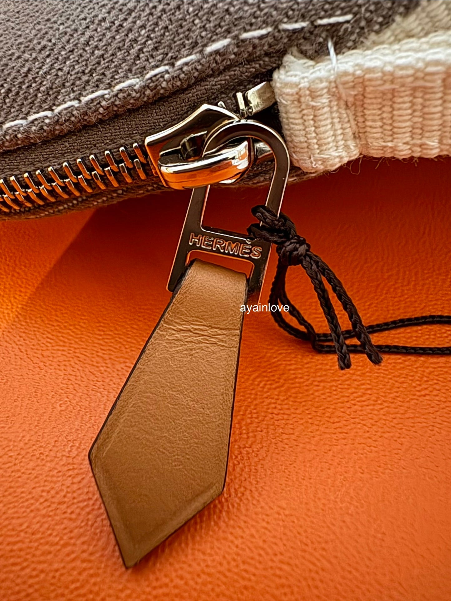 HERMES Bolide Mini Pouch Rocabar Blue Etoupe