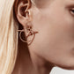 HERMES Loop Small 5 cm 18KT Rose Gold Earrings