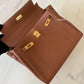 HERMES Kelly 25 Gold Togo Retourne Gold Hardware D Stamp