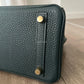 HERMES Birkin 25 Vert Cypress Togo Bag Gold Hardware U Stamp