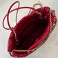 CHANEL Mini 22 Red Shiny Calf Skin Bag Gold Hardware
