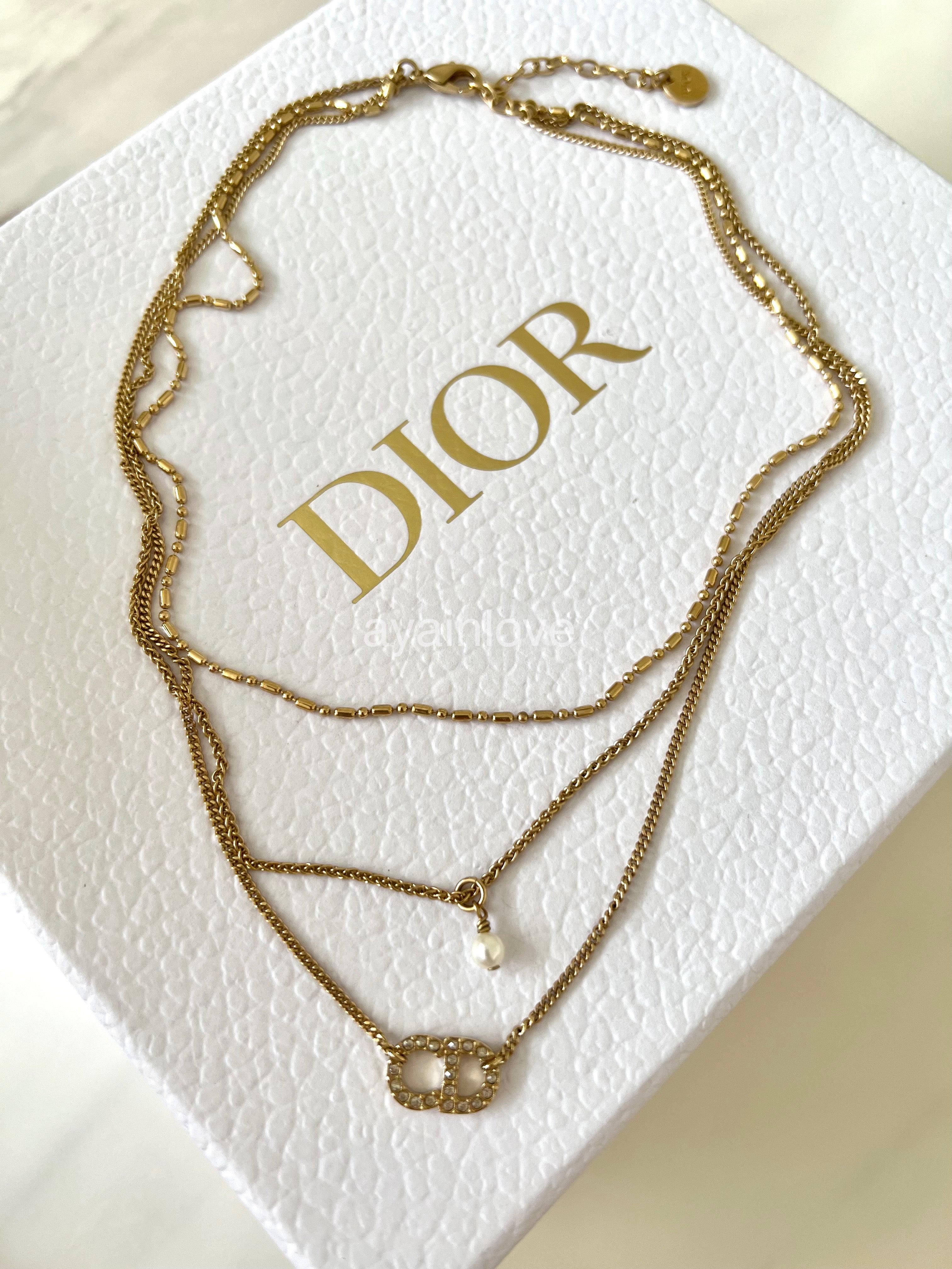 Dior layered necklace deals