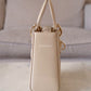DIOR Small Lady Dior Beige Patent Cannage Calf Skin Bag