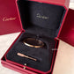 CARTIER 18KT Rose Gold LOVE Small Model Bracelet Size 16