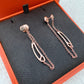 HERMES Chaine d’ Ancre Punk 18KT Rose Gold Earrings