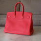 HERMES Birkin 35 Togo Rouge Pivoine Gold Hardware R Stamp