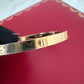 CARTIER 18KT Rose Gold LOVE Small Model Bracelet Size 16