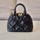 LOUIS VUITTON LV Alma BB Black Calfskin Bubblegram Bag Gold Hardware