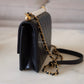 CHANEL 19S Chic Pearl Black Goatskin Flap Bag Gold Hardware