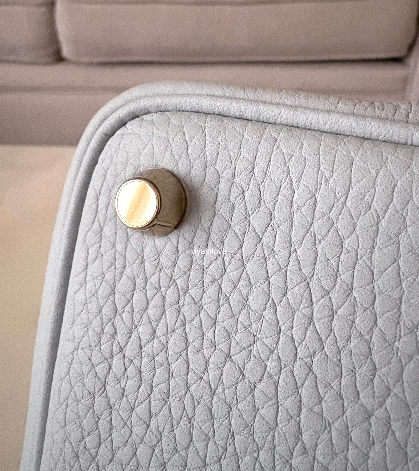 HERMES Picotin 18 Bleu Pale Taurillion Clemence Gold Hardware B Stamp