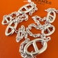 HERMES Farandole Long Necklace 80 Sterling Silver