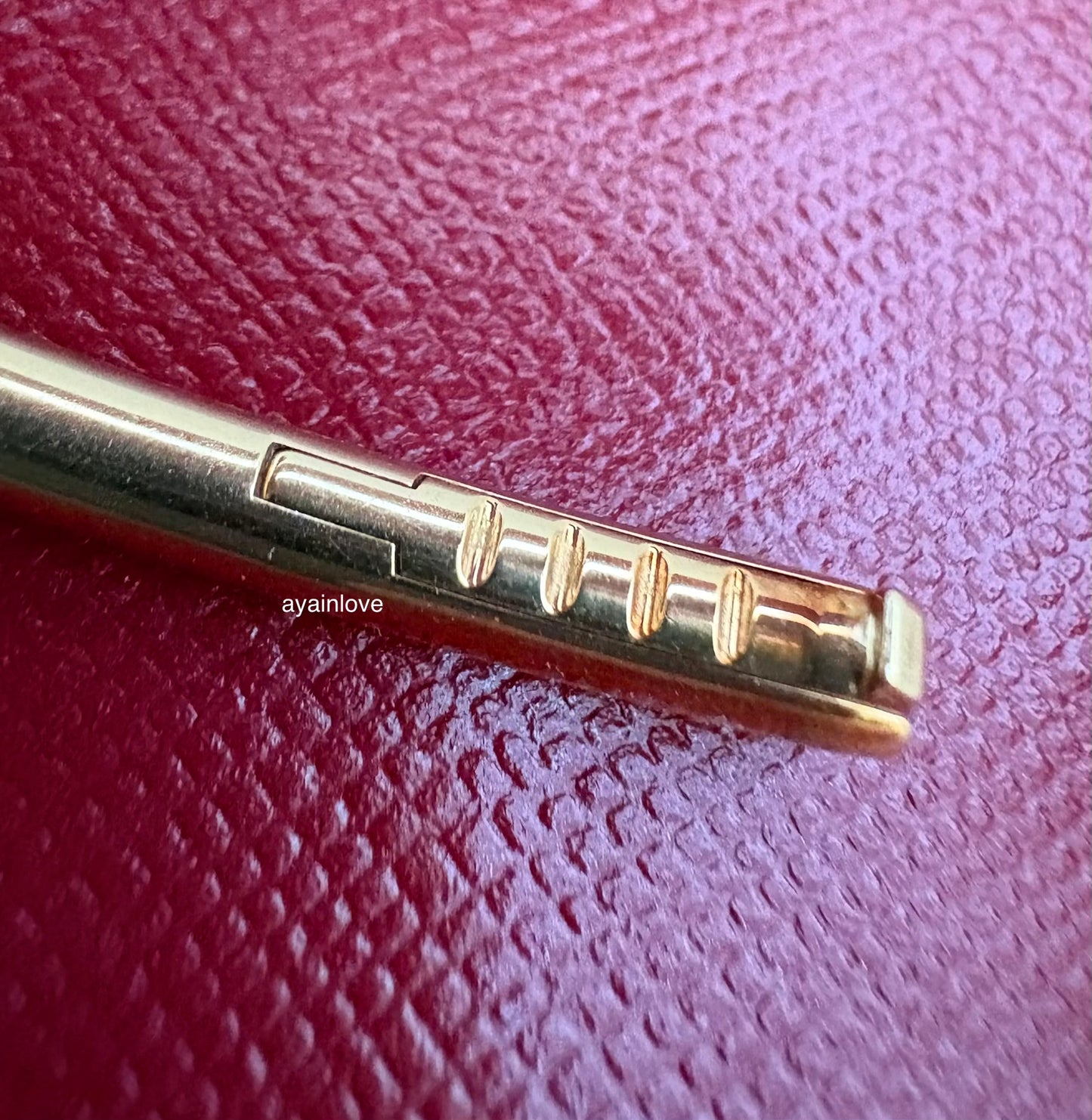 CARTIER 18KT Yellow Gold Full Size Classic JUC Juste Un Clou Diamonds Bracelet Size 17