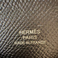 HERMES Calvi Black Noir Epsom Card Holder Palladium Hardware