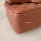 CHANEL 22S Caramel Brown Lamb Skin Rectangular Mini Light Gold Hardware