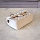 CHANEL 21S Light Beige Caviar Top Handle Rectangular Mini Bag Gold Hardware