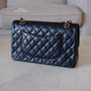 CHANEL Black Caviar Medium/Large Classic Flap Gold Hardware
