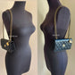 CHANEL 23S Black Caviar Wallet on Chain with Bag Charm Gold Hardware
