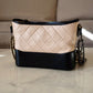 CHANEL Beige Black Calf Skin Medium Gabby Gabrielle Bag Mixed Hardware