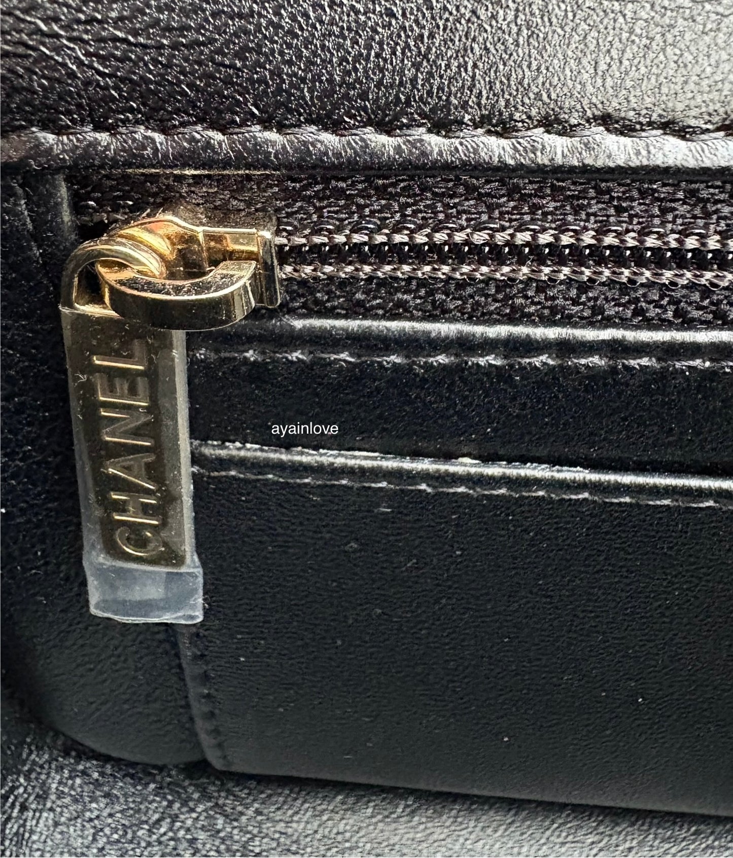 CHANEL 24K Black Lambskin Classic Rectangular Extra Mini 18cm Flap Light Gold Hardware