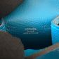 HERMES Kelly Doll Dole Tadelakt Bleu Izmir Bag Charm Palladium Hardware Z Stamp