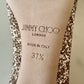 JIMMY CHOO Romy Triple Glitter Degradation Rose Gold, Gold and Silver Pumps Heel Shoes Size 37.5