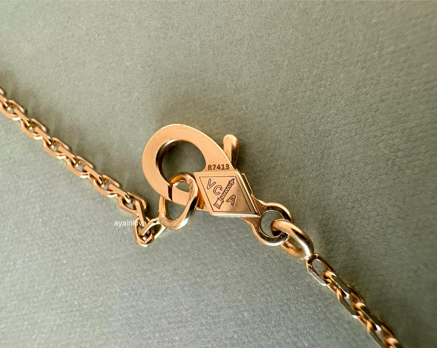 VAN CLEEF ARPELS VCA 18KT Yellow Gold Guilloche Vintage Alhambra Pendant Necklace