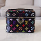 LOUIS VUITTON LV x TM Black Multicolour Murakami Rainbow Nice Mini Bag
