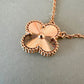 VAN CLEEF ARPELS VCA 18KT Yellow Gold Guilloche Vintage Alhambra Pendant Necklace