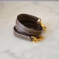 HERMES Kelly 25 Etoupe Epsom Bag Gold Hardware W Stamp