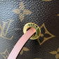 LOUIS VUITTON LV NeoNoe MM Pink Monogram Bucket Bag Gold Hardware