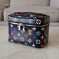 LOUIS VUITTON LV x TM Black Multicolour Murakami Rainbow Nice Mini Bag