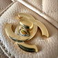 CHANEL Beige Clair Caviar Small Classic Flap Bag Gold Hardware