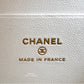CHANEL Iridescent White Caviar Rectangular Vanity on Adjustable Chain Strap Oversized CC Gold Hardware