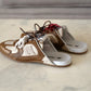 Miu Miu x New Balance 530 SL Brown Cinnamon Bleached Calfskin Mules Loafers Shoes Size 38 EU
