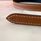 HERMES Gamma Belt Reversible Black/Gold Swift/Epsom Size 70 Rose Gold Hardware W Stamp