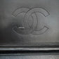 CHANEL Black Lambskin Turnlock Quilted Medium Half Flap Bag Gold Hardware