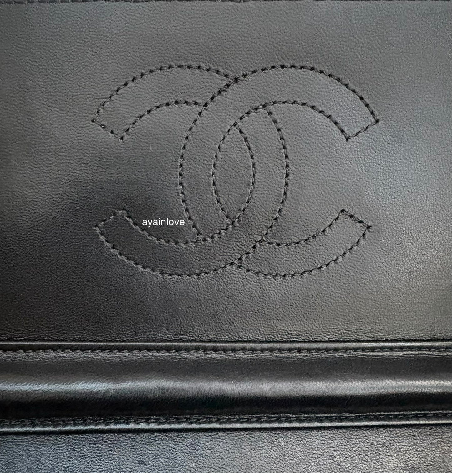 CHANEL Black Lambskin Turnlock Quilted Medium Half Flap Bag Gold Hardware