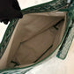 GOYARD Green Goyardine Hobo Boheme PM Bag with Blue Heart Stamp