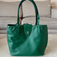 GOYARD Anjou Mini Green Goyardline Canvas/Calfskin Reversible Tote Bag